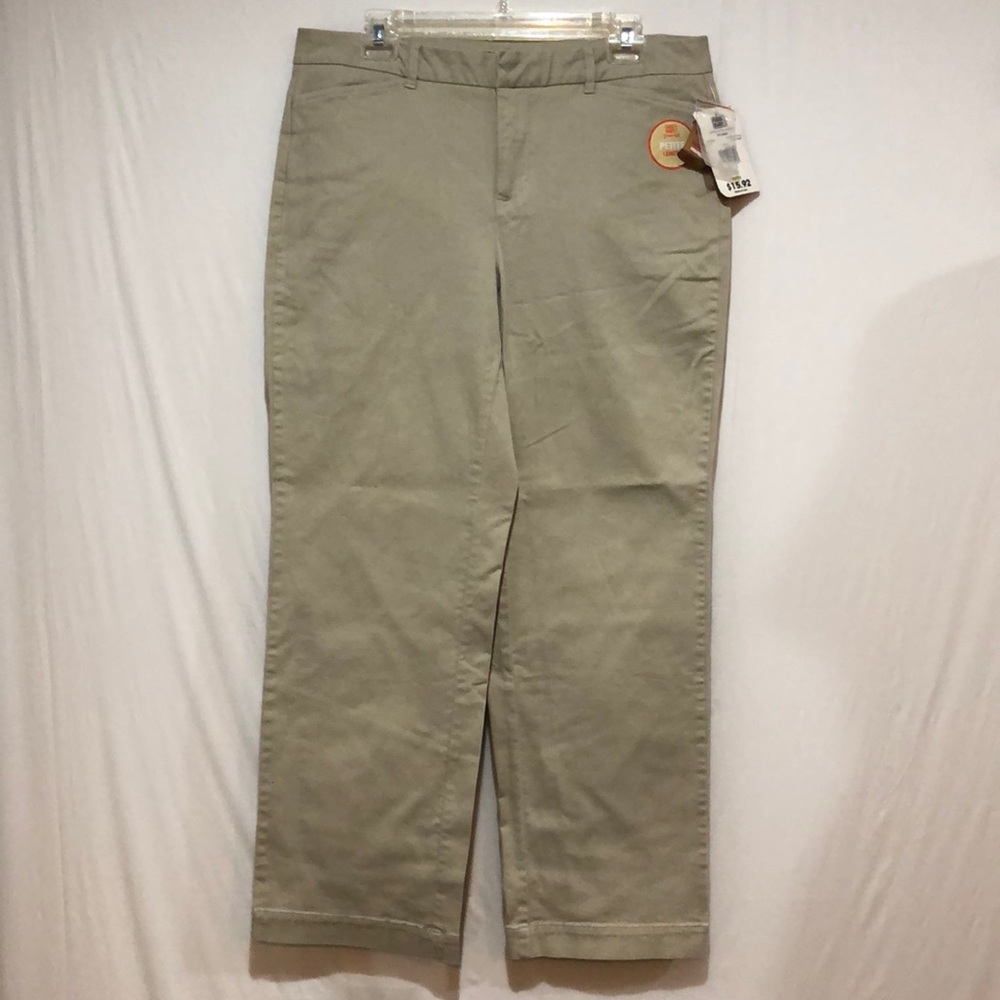 Faded Glory Petite Chino Stretch Pants size 14P